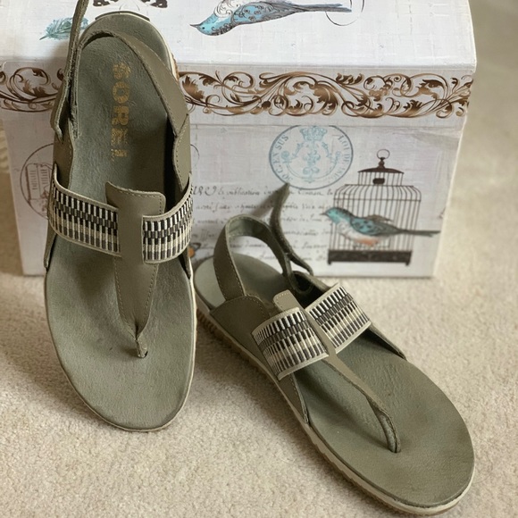 Sorel Shoes - Great condition, SOREL Out n' About Plus Sandals, Sage,  8